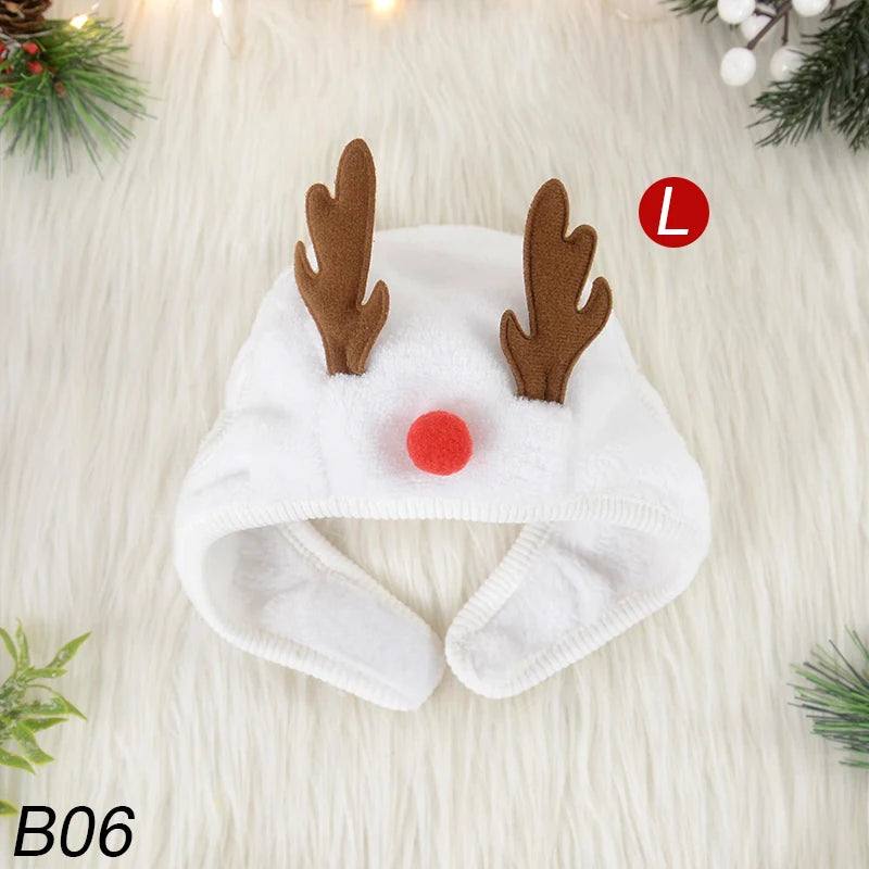 Christmas Dog Cat Pets Clothes Hat Scarf Costume Accessories Cosplay Props Navidad New Year Decor Christmas Party Pet Supplies