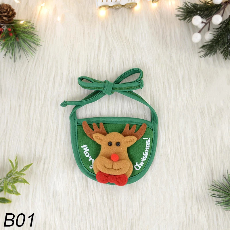 Christmas Dog Cat Pets Clothes Hat Scarf Costume Accessories Cosplay Props Navidad New Year Decor Christmas Party Pet Supplies