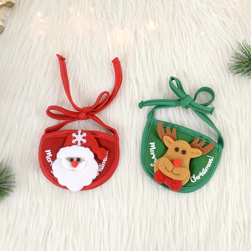 Christmas Dog Cat Pets Clothes Hat Scarf Costume Accessories Cosplay Props Navidad New Year Decor Christmas Party Pet Supplies